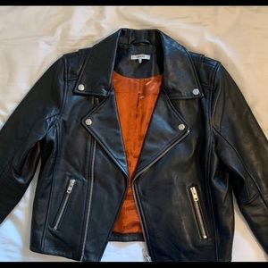 FLAWLESS GANNI LAMB LEATHER MOTO JACKET ✨